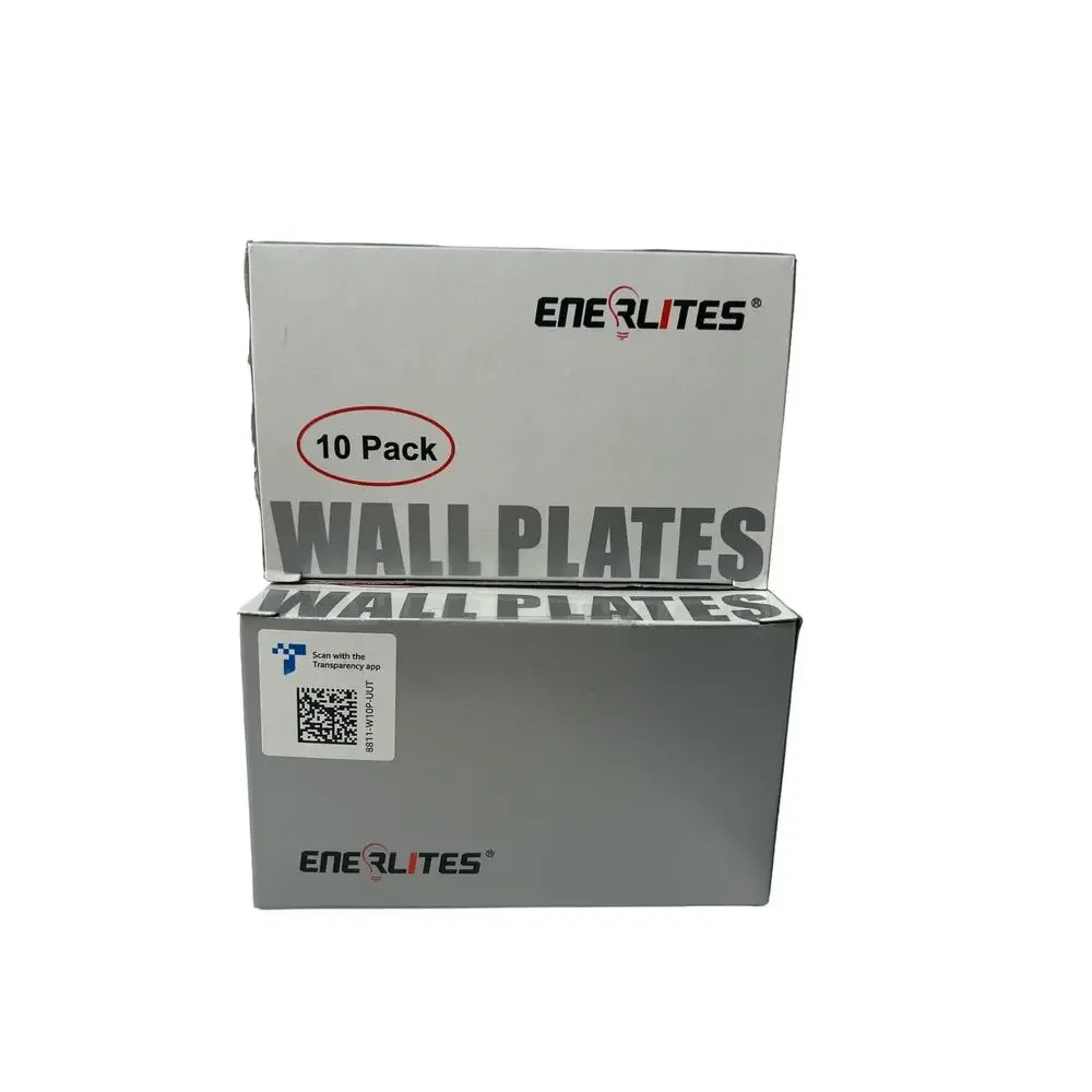 2 Pack ENERLITES Light Switch Cover Plate, Size 1-Gang Plate‎